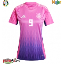 Camiseta Alemania Niclas Fullkrug #9 Visitante Equipación para mujer Eurocopa 2024 manga corta